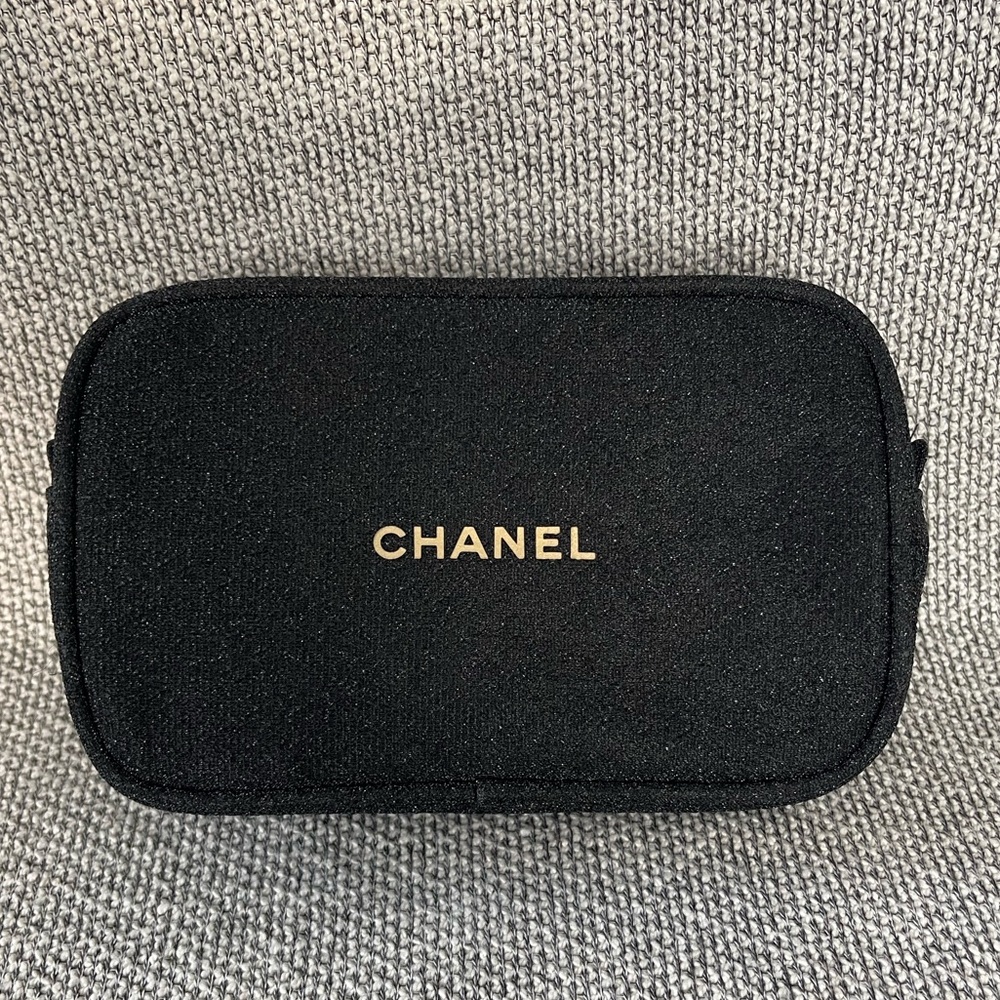 CHANEL Black Cosmetic Bag